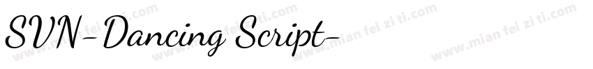 SVN-Dancing Script字体转换
